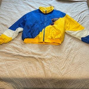 Vintage St. Louis Blues puffer coat
